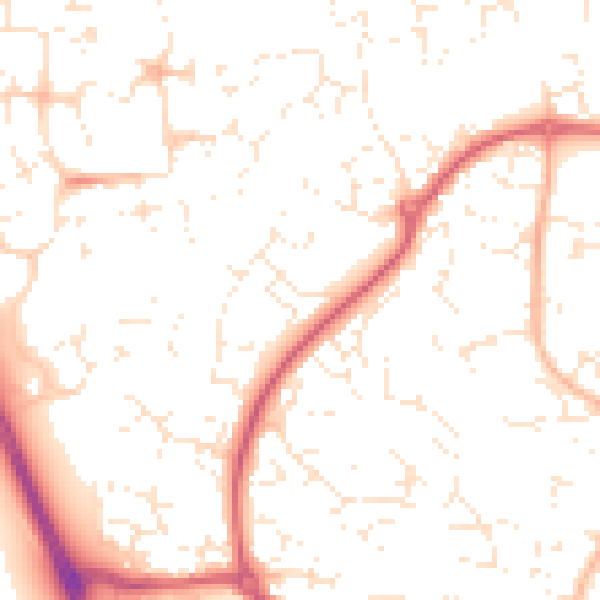 Daytime road noise heatmap for SN2 2RT