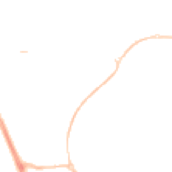 Night-time road noise heatmap for SN2 2RT