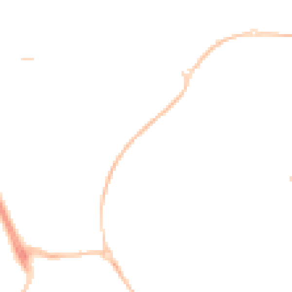 Night-time road noise heatmap for SN2 2SH