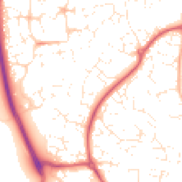 Daytime road noise heatmap for SN2 2SX