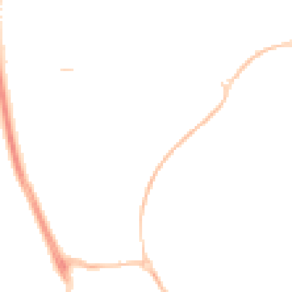 Night-time road noise heatmap for SN2 2SX
