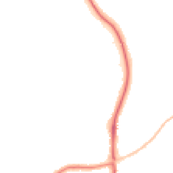 Night-time road noise heatmap for SN2 5DS