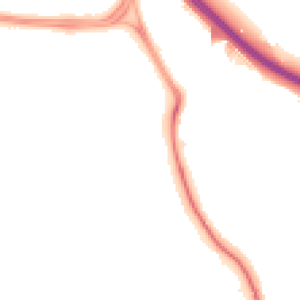 Night-time road noise heatmap for SN2 5HA