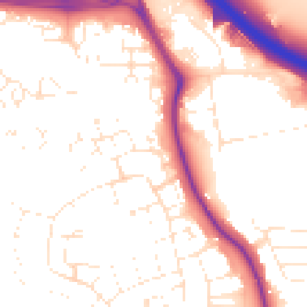 Daytime road noise heatmap for SN2 5HR