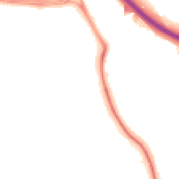 Night-time road noise heatmap for SN2 5HR