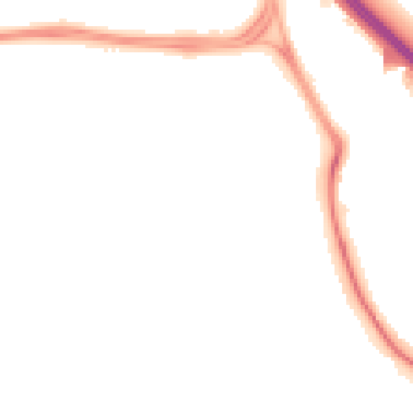 Night-time road noise heatmap for SN2 5JB