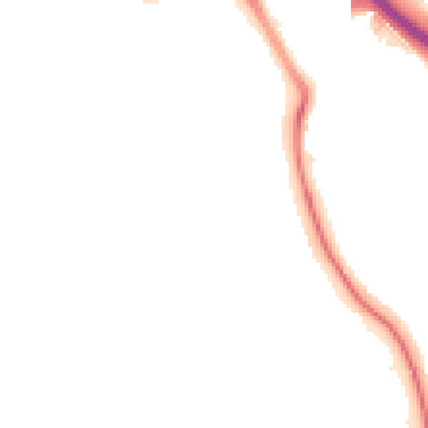 Night-time road noise heatmap for SN2 5JE