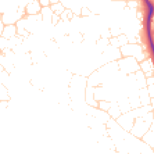 Daytime road noise heatmap for SN2 5LB