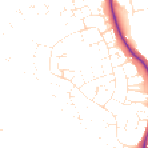 Daytime road noise heatmap for SN2 5LP