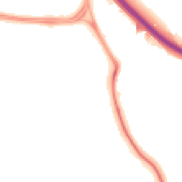 Night-time road noise heatmap for SN2 5NA