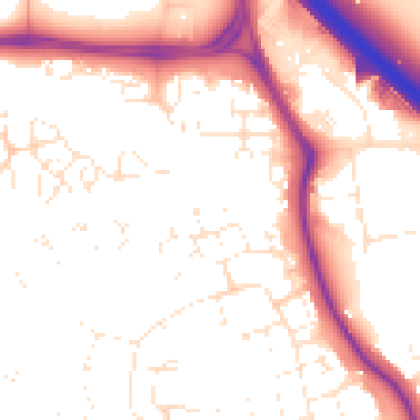 Daytime road noise heatmap for SN2 5ND
