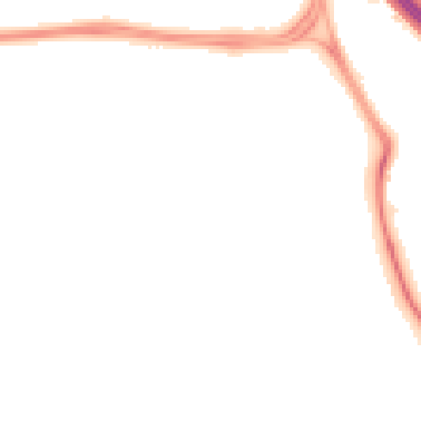 Night-time road noise heatmap for SN2 5NP