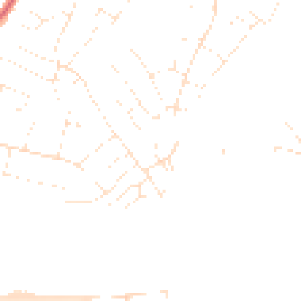 Daytime road noise heatmap for SN2 7AB