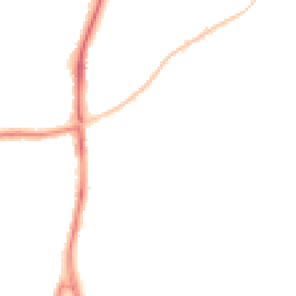 Night-time road noise heatmap for SN2 7AL