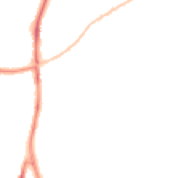 Night-time road noise heatmap for SN2 7AN