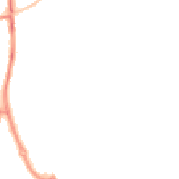 Night-time road noise heatmap for SN2 7HN