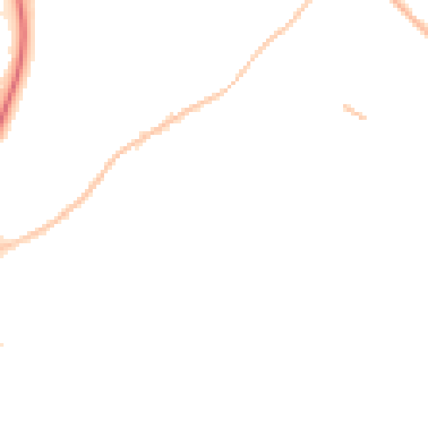 Night-time road noise heatmap for SN2 7JH