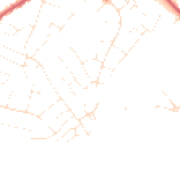 Daytime road noise heatmap for SN2 7JW