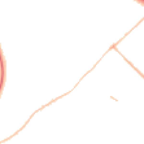 Night-time road noise heatmap for SN2 7RF
