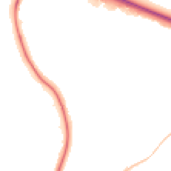Night-time road noise heatmap for SN2 7SZ