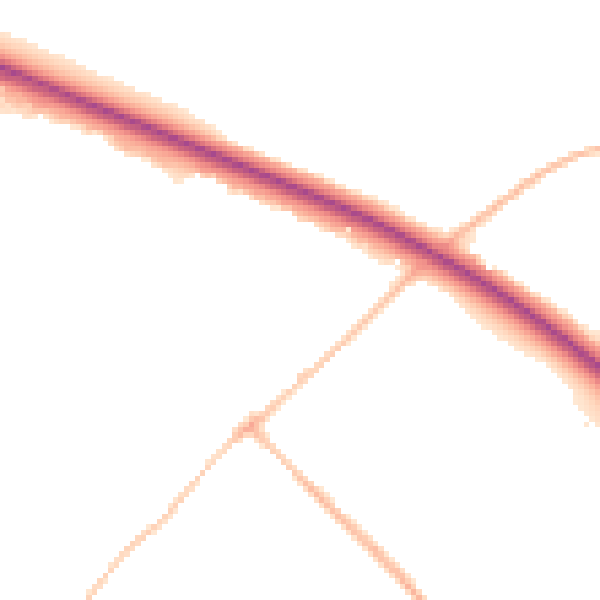 Night-time road noise heatmap for SN2 7XH