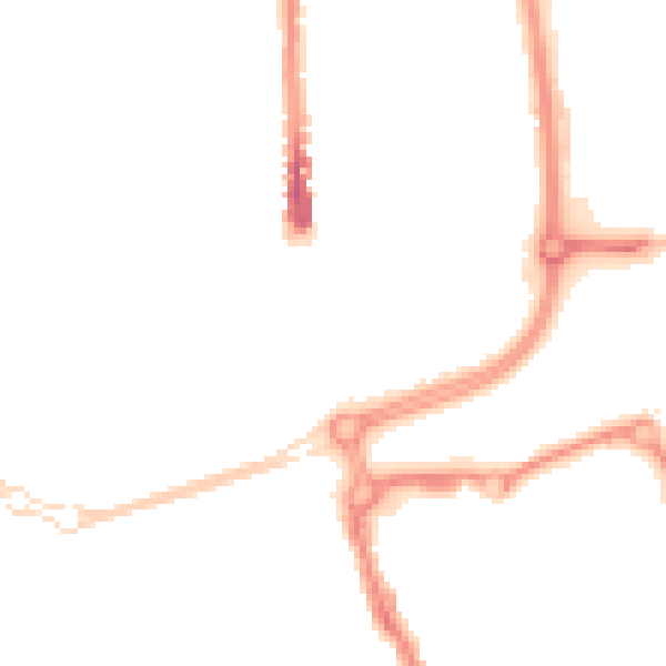Night-time road noise heatmap for SN2 8AB