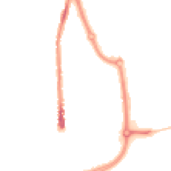 Night-time road noise heatmap for SN2 8AS