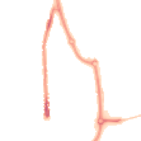 Night-time road noise heatmap for SN2 8AX