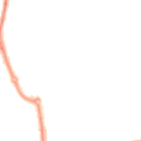 Night-time road noise heatmap for SN2 8BL