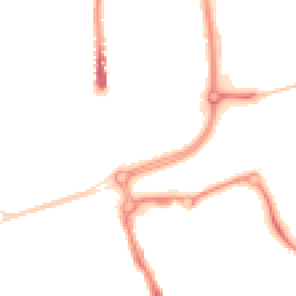 Night-time road noise heatmap for SN2 8BS