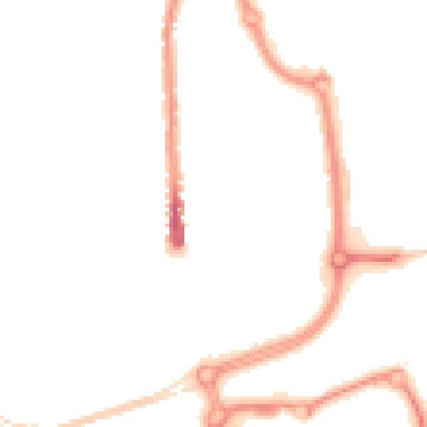 Night-time road noise heatmap for SN2 8BZ