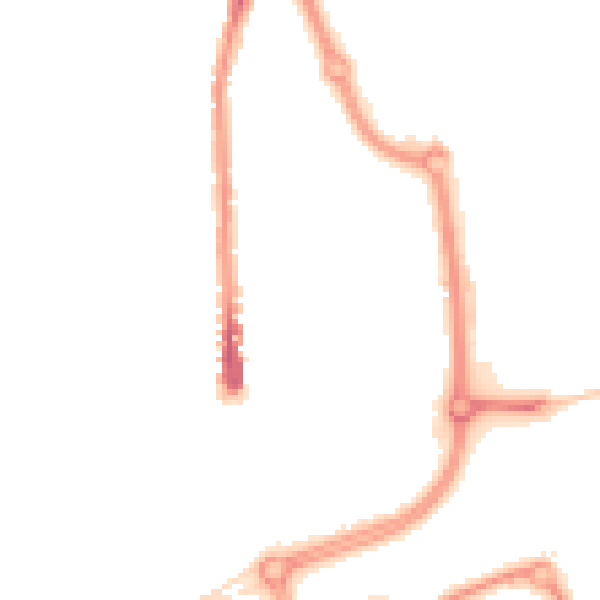Night-time road noise heatmap for SN2 8DD