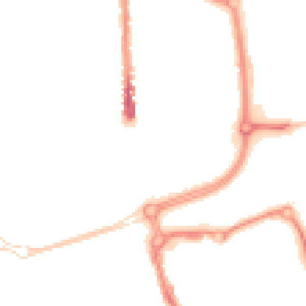 Night-time road noise heatmap for SN2 8DR