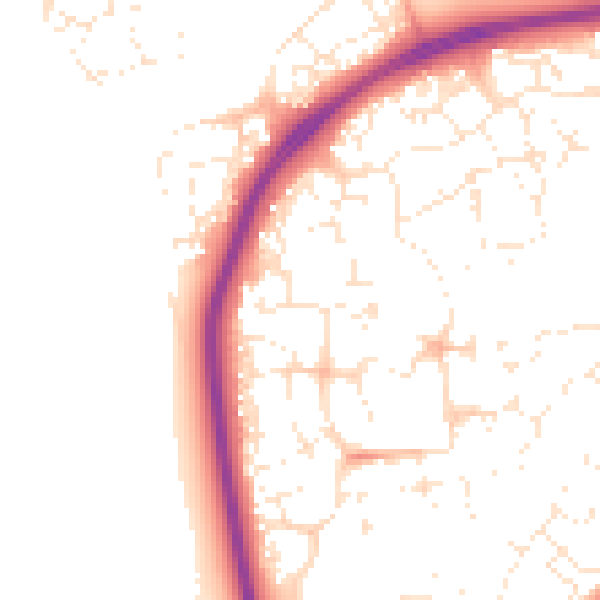 Daytime road noise heatmap for SN25 1AB