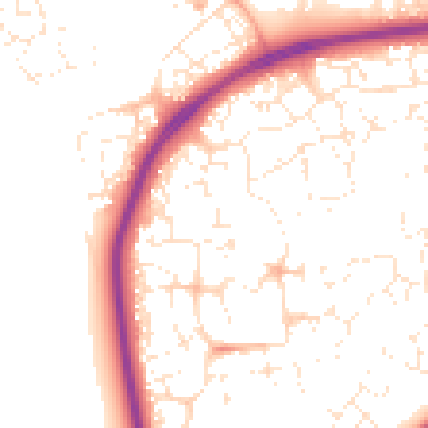 Daytime road noise heatmap for SN25 1AH