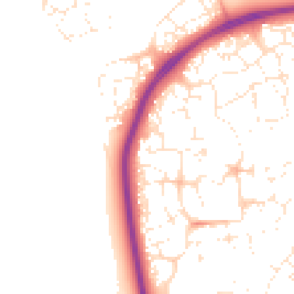 Daytime road noise heatmap for SN25 1AJ