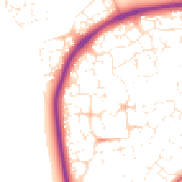 Daytime road noise heatmap for SN25 1AL