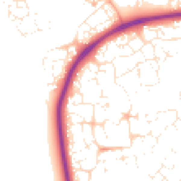 Daytime road noise heatmap for SN25 1AP