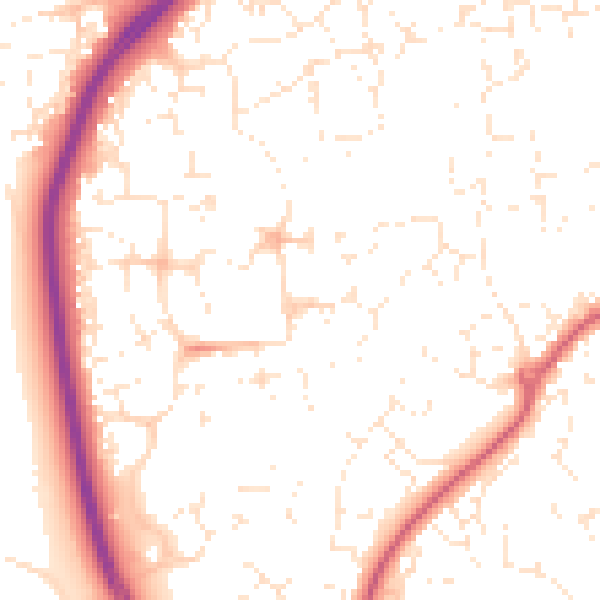 Daytime road noise heatmap for SN25 1AZ