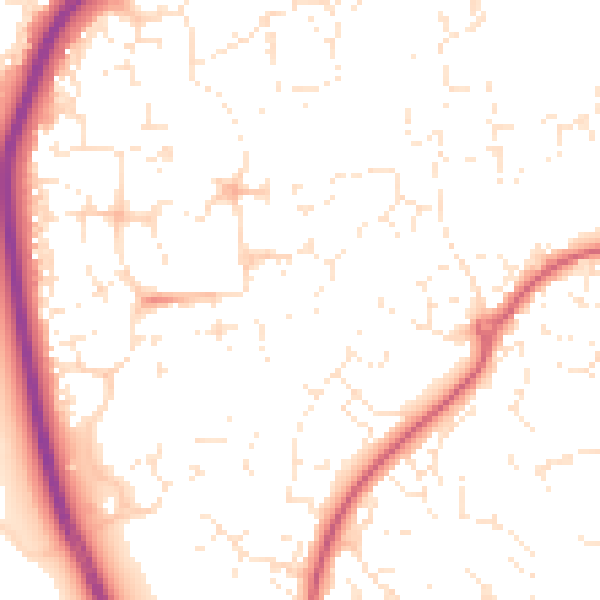 Daytime road noise heatmap for SN25 1BD