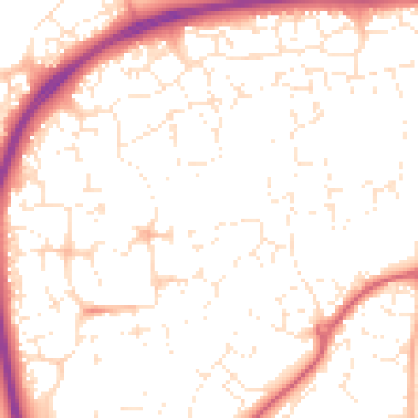 Daytime road noise heatmap for SN25 1BG