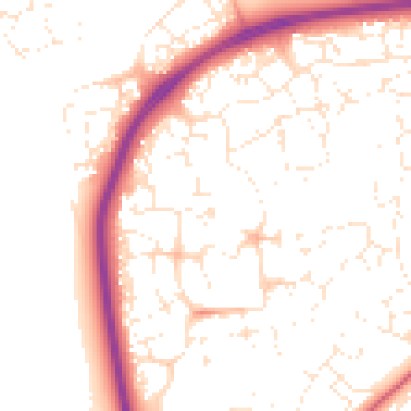 Daytime road noise heatmap for SN25 1BT
