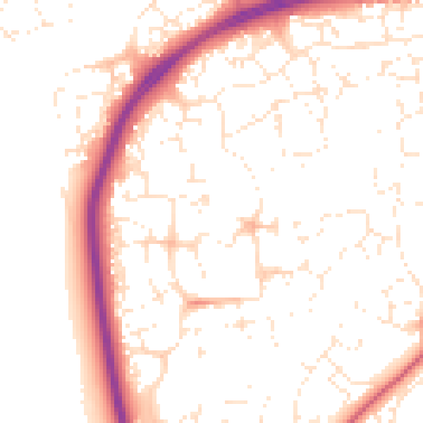 Daytime road noise heatmap for SN25 1BU