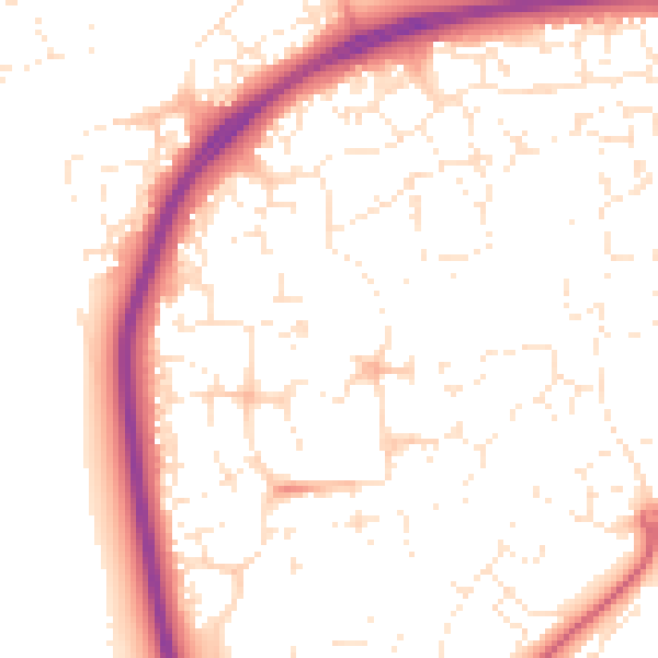 Daytime road noise heatmap for SN25 1BW