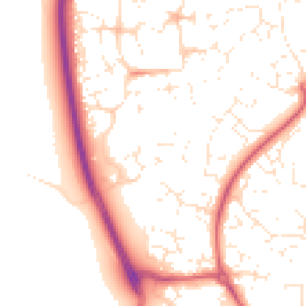 Daytime road noise heatmap for SN25 1FA