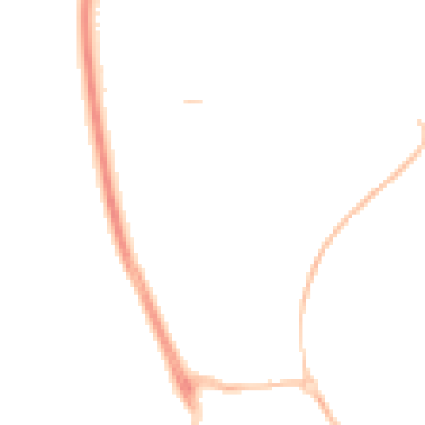 Night-time road noise heatmap for SN25 1FA