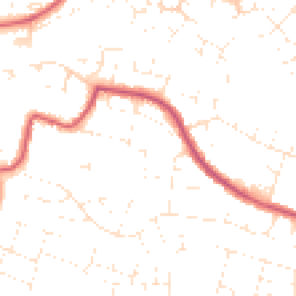 Daytime road noise heatmap for SN25 1HZ