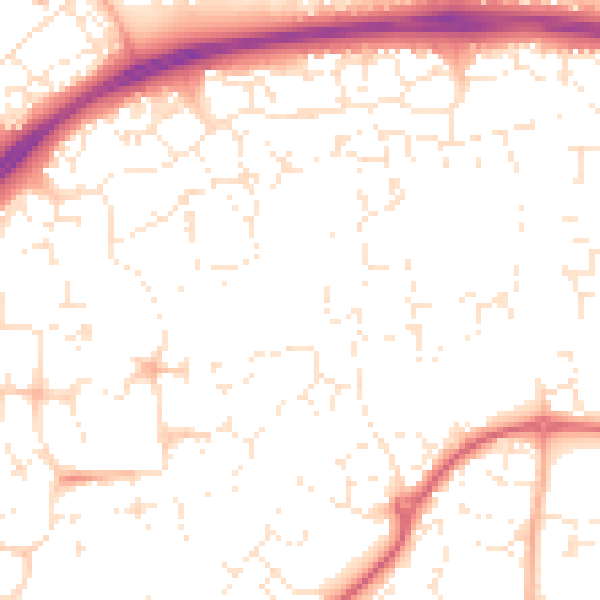 Daytime road noise heatmap for SN25 1JF