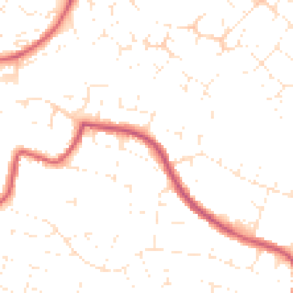 Daytime road noise heatmap for SN25 1PT