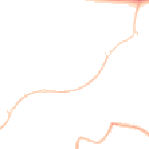 Night-time road noise heatmap for SN25 1QU
